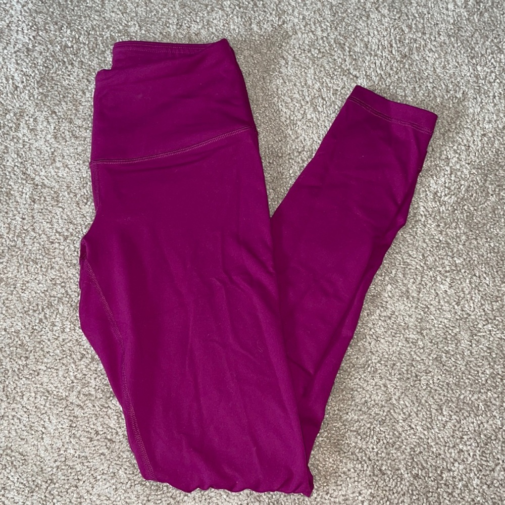 90 degree pink full length leggings